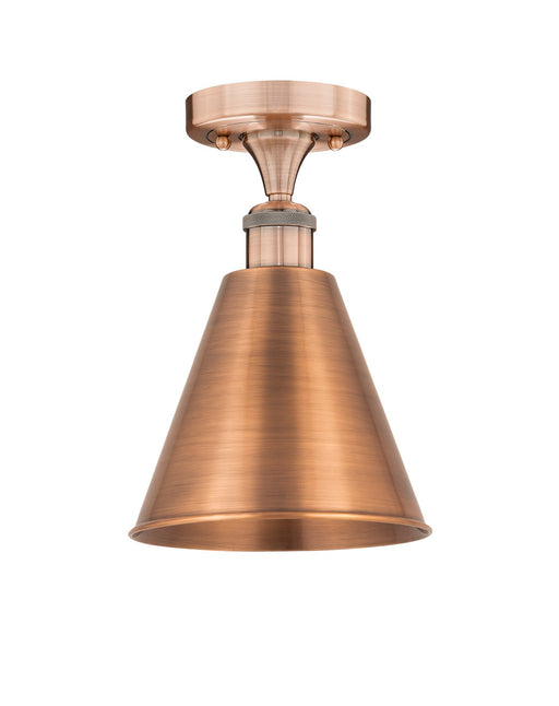 Innovations - 616-1F-AC-MBC-8-AC - One Light Semi-Flush Mount - Edison - Antique Copper