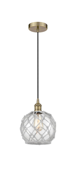 Innovations - 616-1P-AB-G122-8RW - One Light Pendant - Downtown Urban - Antique Brass