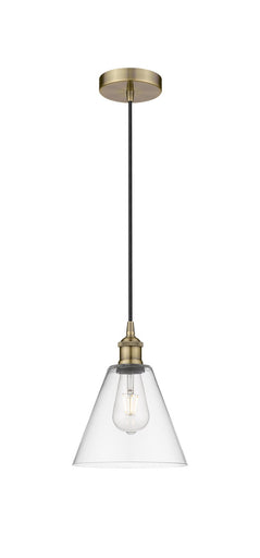 Edison One Light Pendant Antique Brass