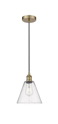 Edison One Light Pendant Antique Brass