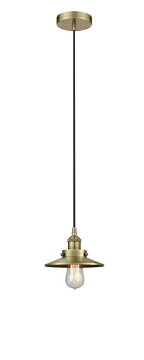 Edison One Light Pendant Antique Brass