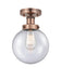 Innovations - 616-1F-AC-G204-8 - One Light Semi-Flush Mount - Edison - Antique Copper