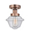 Innovations - 616-1F-AC-G534 - One Light Semi-Flush Mount - Edison - Antique Copper