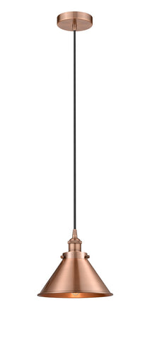Edison One Light Pendant Antique Copper