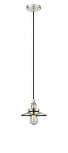 Edison One Light Pendant Polished Nickel