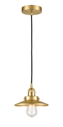 Edison One Light Pendant Satin Gold