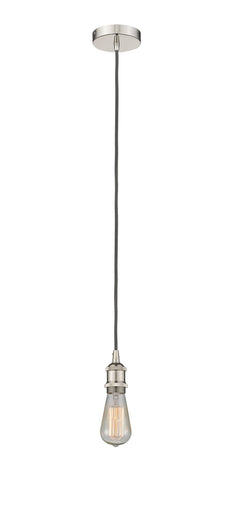 Edison One Light Pendant Polished Nickel