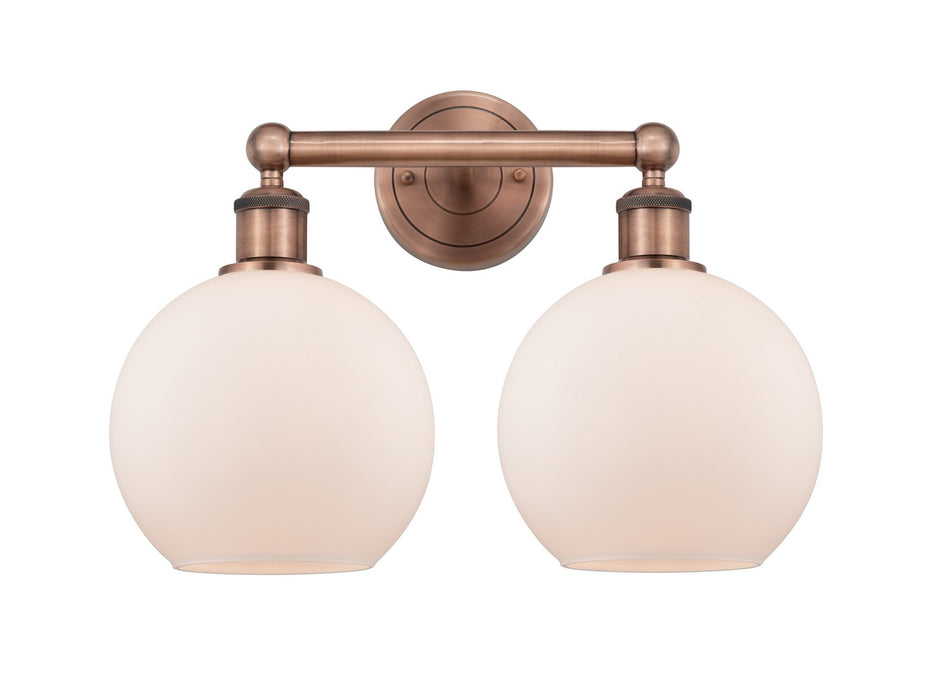 Innovations - 616-2W-AC-G121-8 - Two Light Bath Vanity - Downtown Urban - Antique Copper