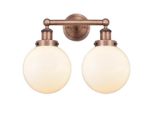 Innovations - 616-2W-AC-G201-8 - Two Light Bath Vanity - Edison - Antique Copper