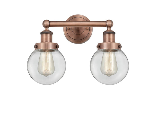 Innovations - 616-2W-AC-G202-6 - Two Light Bath Vanity - Edison - Antique Copper