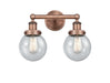 Innovations - 616-2W-AC-G204-6 - Two Light Bath Vanity - Edison - Antique Copper