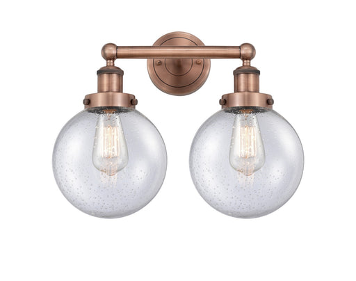 Innovations - 616-2W-AC-G204-8 - Two Light Bath Vanity - Edison - Antique Copper