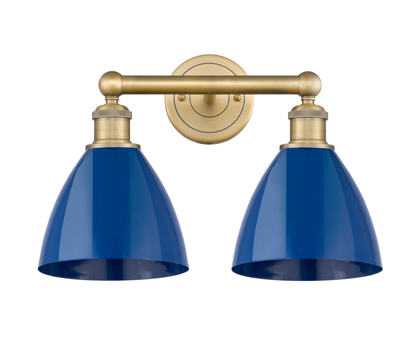 Innovations - 616-2W-BB-MBD-75-BL - Two Light Bath Vanity - Downtown Urban - Brushed Brass