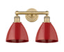 Innovations - 616-2W-BB-MBD-75-RD - Two Light Bath Vanity - Edison - Brushed Brass