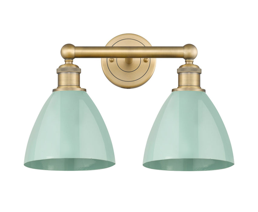 Innovations - 616-2W-BB-MBD-75-SF - Two Light Bath Vanity - Downtown Urban - Brushed Brass