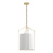 Hubbardton Forge - 104260-SKT-86-SF1509 - Three Light Pendant - Bow - Modern Brass