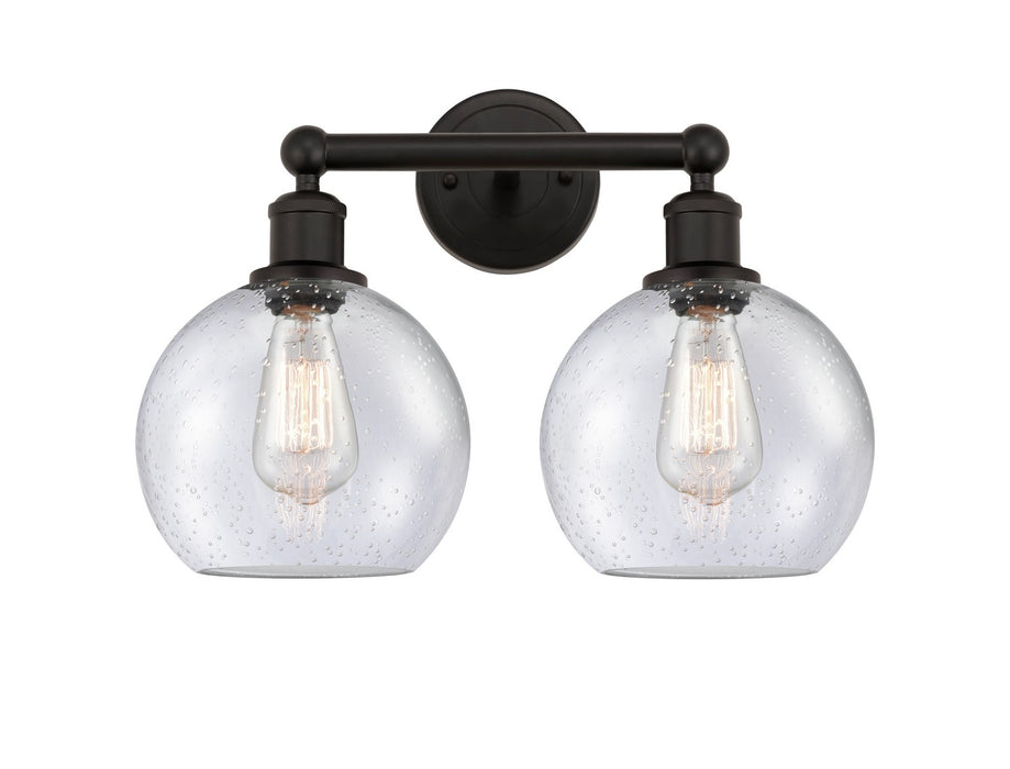 Innovations - 616-2W-OB-G124-8 - Two Light Bath Vanity - Downtown Urban - Oil Rubbed Bronze