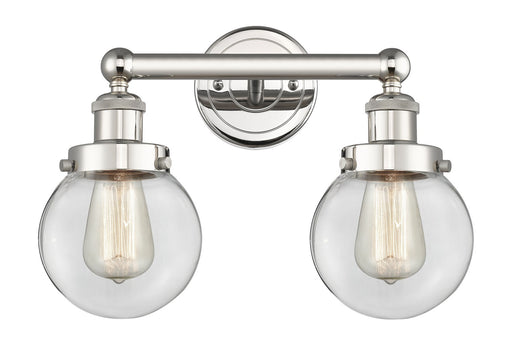 Edison Two Light Bath Vanity Polished Nickel