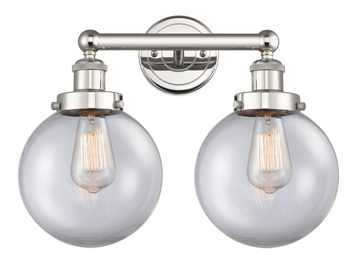 Edison Two Light Bath Vanity Polished Nickel