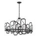 Hubbardton Forge - 105020-SKT-10-CR - Eight Light Chandelier - Gatsby - Black
