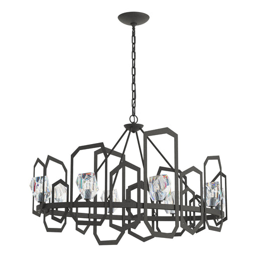 Gatsby Eight Light Chandelier Natural Iron
