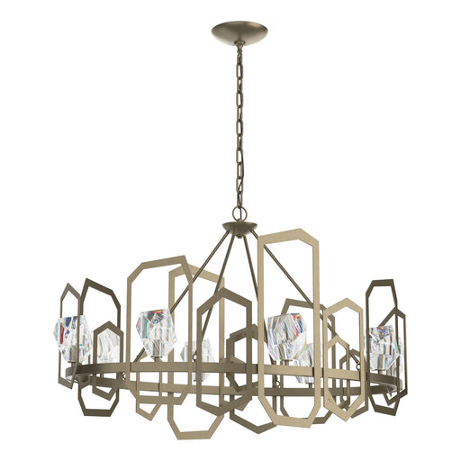 Gatsby Eight Light Chandelier Soft Gold