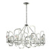 Hubbardton Forge - 105020-SKT-85-CR - Eight Light Chandelier - Gatsby - Sterling