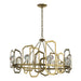 Hubbardton Forge - 105020-SKT-86-CR - Eight Light Chandelier - Gatsby - Modern Brass