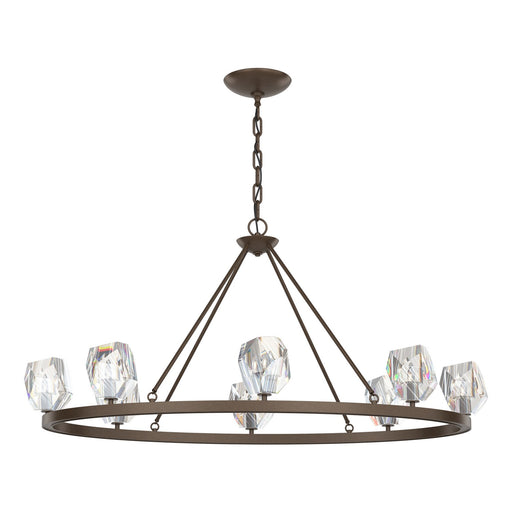 Gatsby Eight Light Chandelier Bronze