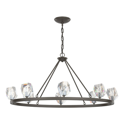 Gatsby Eight Light Chandelier Dark Smoke