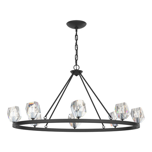 Gatsby Eight Light Chandelier Black