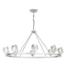 Hubbardton Forge - 105021-SKT-82-CR - Eight Light Chandelier - Gatsby - Vintage Platinum