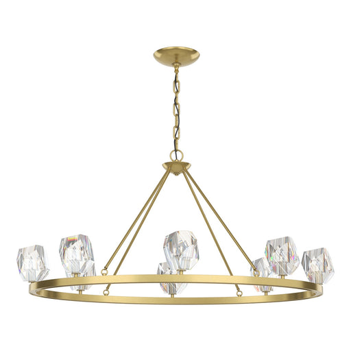 Gatsby Eight Light Chandelier Modern Brass