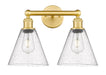 Innovations - 616-2W-SG-GBC-84 - Two Light Bath Vanity - Downtown Urban - Satin Gold