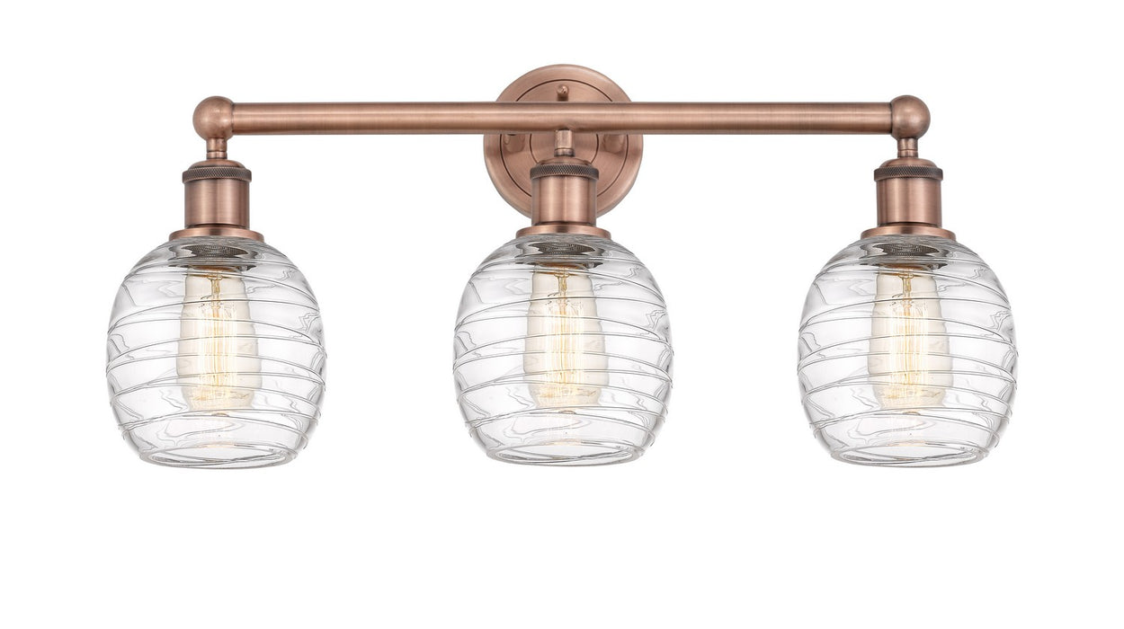 Innovations - 616-3W-AC-G1013 - Three Light Bath Vanity - Edison - Antique Copper