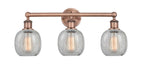 Innovations - 616-3W-AC-G105 - Three Light Bath Vanity - Edison - Antique Copper