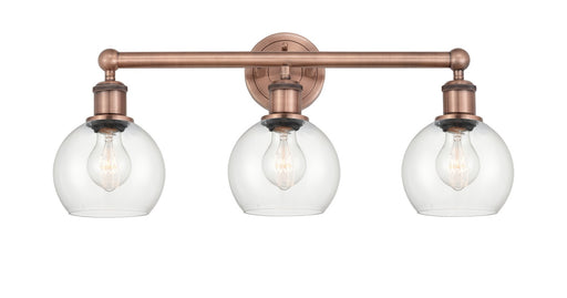 Innovations - 616-3W-AC-G122-6 - Three Light Bath Vanity - Edison - Antique Copper