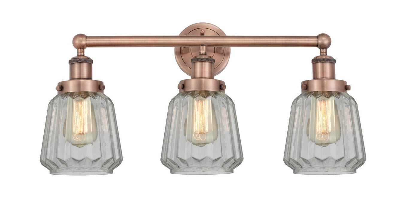 Innovations - 616-3W-AC-G142 - Three Light Bath Vanity - Edison - Antique Copper