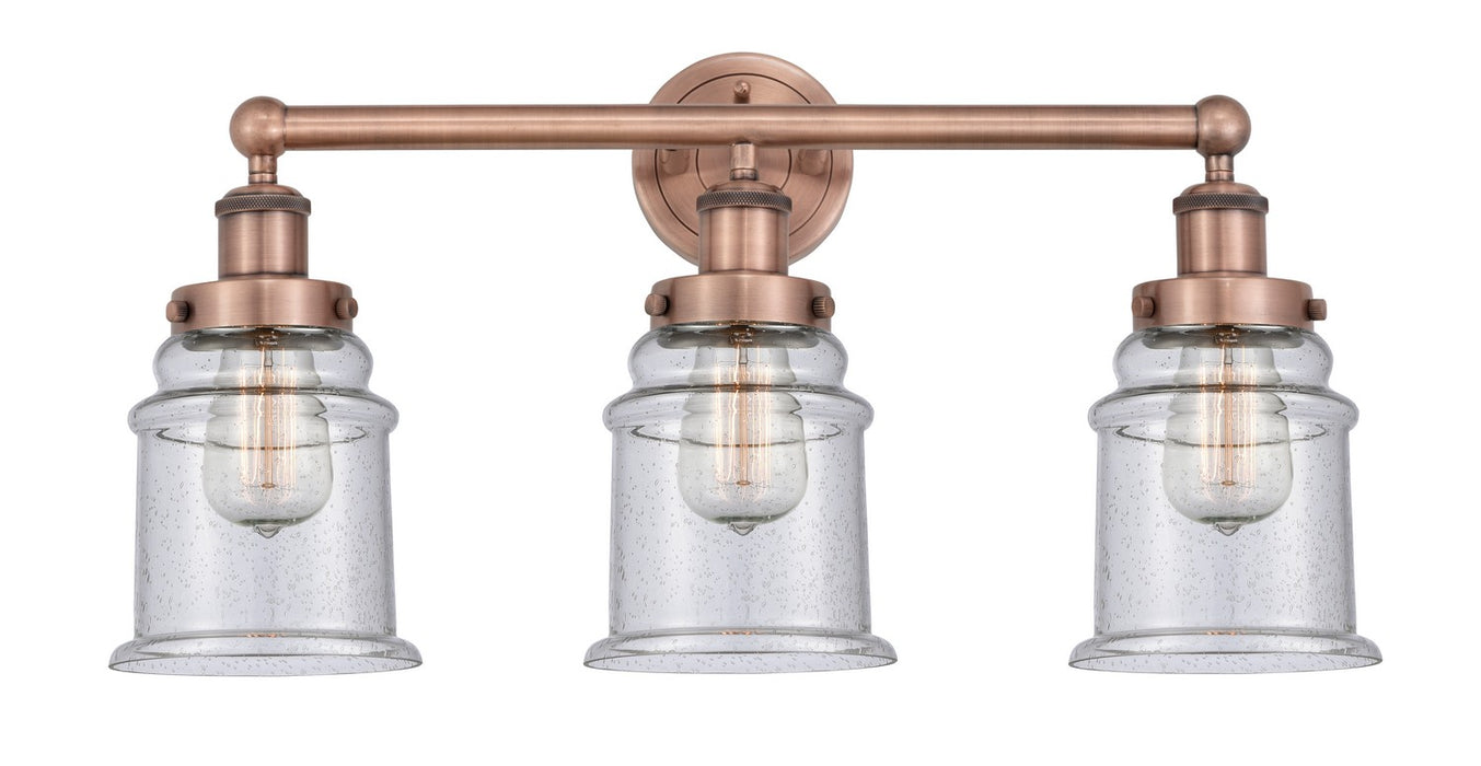 Innovations - 616-3W-AC-G184 - Three Light Bath Vanity - Edison - Antique Copper