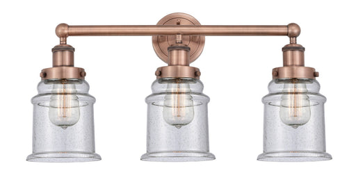 Innovations - 616-3W-AC-G184 - Three Light Bath Vanity - Edison - Antique Copper