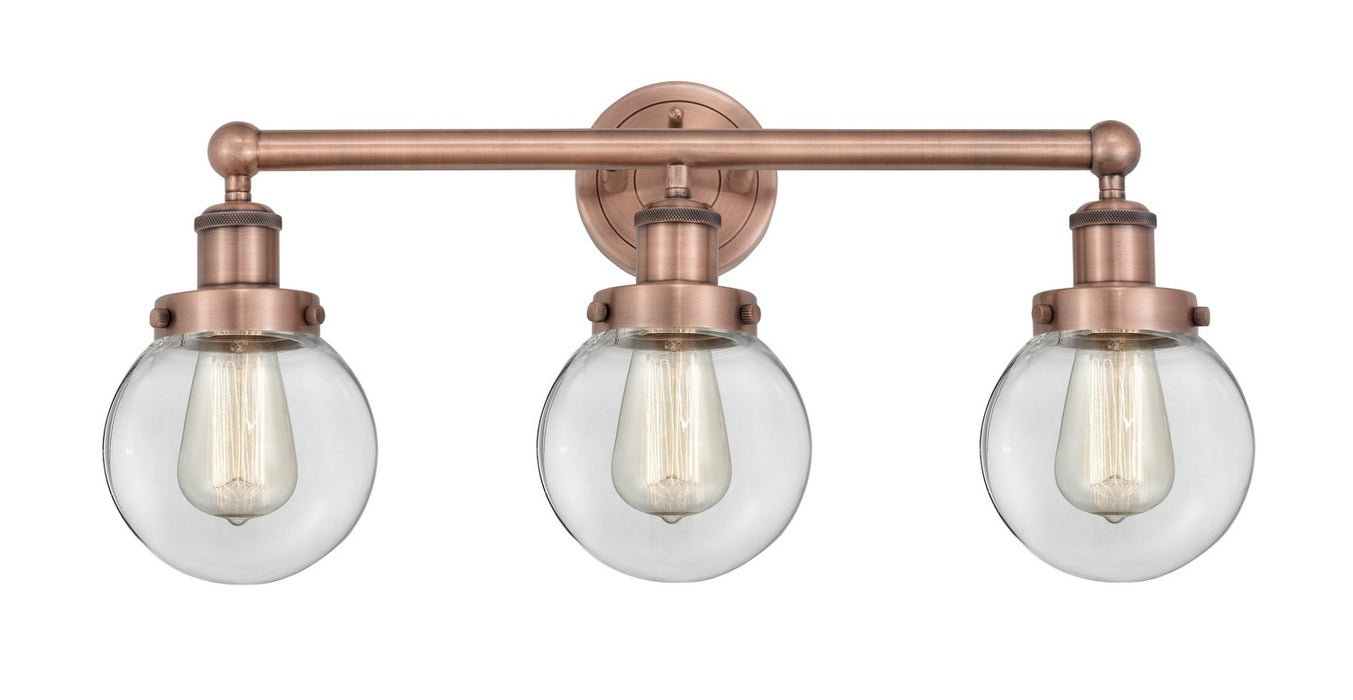 Innovations - 616-3W-AC-G202-6 - Three Light Bath Vanity - Edison - Antique Copper