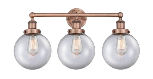 Innovations - 616-3W-AC-G202-8 - Three Light Bath Vanity - Edison - Antique Copper