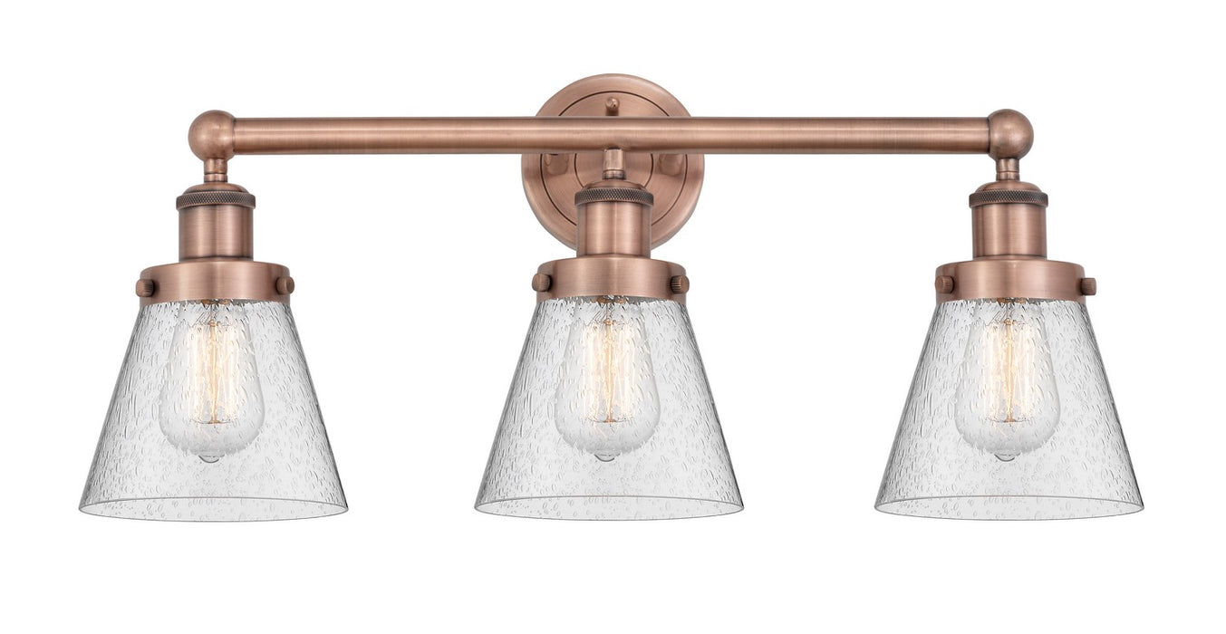 Innovations - 616-3W-AC-G64 - Three Light Bath Vanity - Edison - Antique Copper