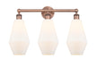 Innovations - 616-3W-AC-G651-7 - Three Light Bath Vanity - Downtown Urban - Antique Copper