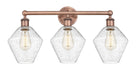 Innovations - 616-3W-AC-G654-8 - Three Light Bath Vanity - Downtown Urban - Antique Copper