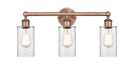 Innovations - 616-3W-AC-G802 - Three Light Bath Vanity - Edison - Antique Copper