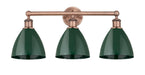 Innovations - 616-3W-AC-MBD-75-GR - Three Light Bath Vanity - Downtown Urban - Antique Copper