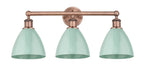 Innovations - 616-3W-AC-MBD-75-SF - Three Light Bath Vanity - Downtown Urban - Antique Copper