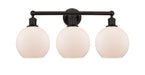 Innovations - 616-3W-OB-G121-8 - Three Light Bath Vanity - Downtown Urban - Oil Rubbed Bronze