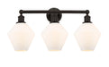 Innovations - 616-3W-OB-G651-8 - Three Light Bath Vanity - Downtown Urban - Oil Rubbed Bronze